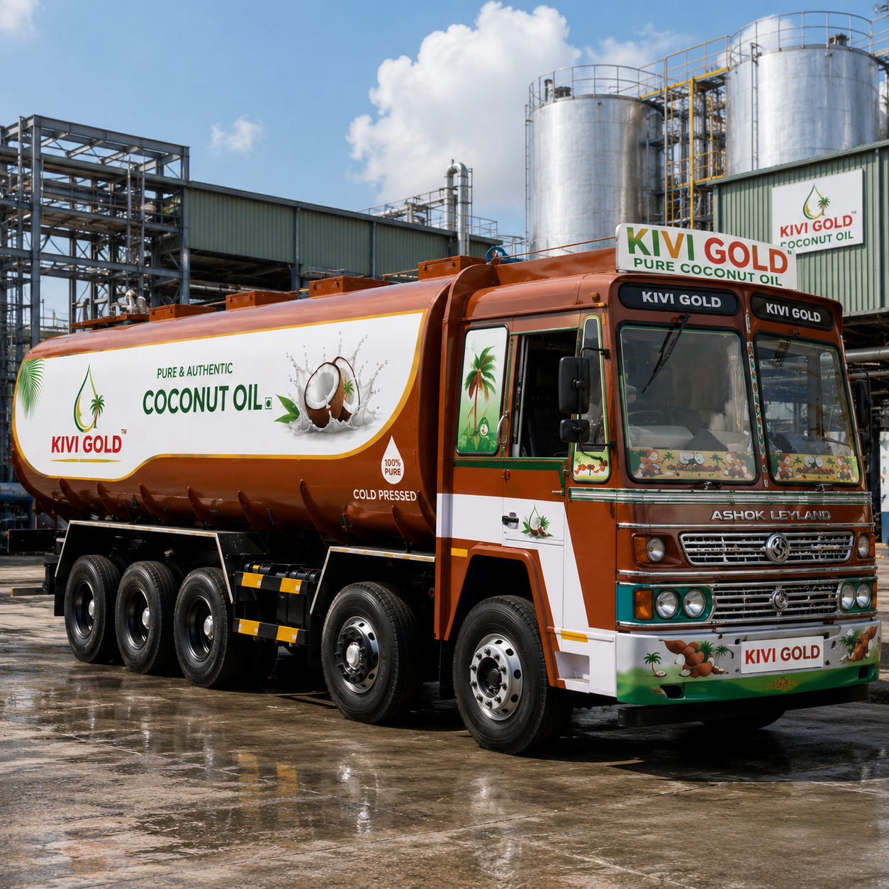 Kivi Gold Tanker Supply Bulk Coconut Oil